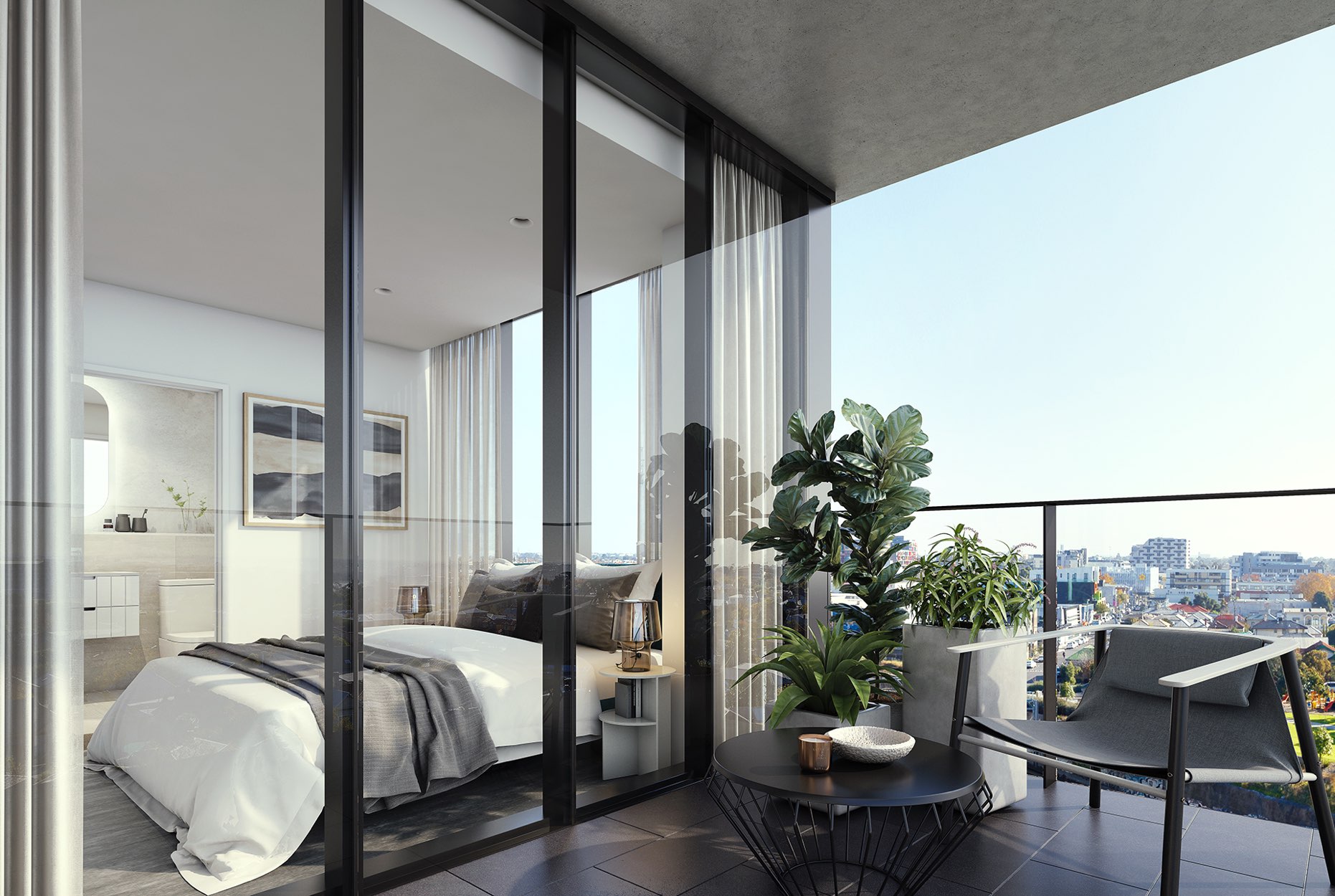 Liberty-One-Render-Footscray-IN02-Type-4-Balcony-to-Bedroom-Ensuite